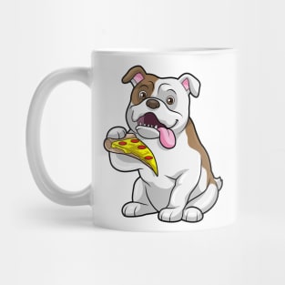 Bulldog with Piece of Pizza Mug